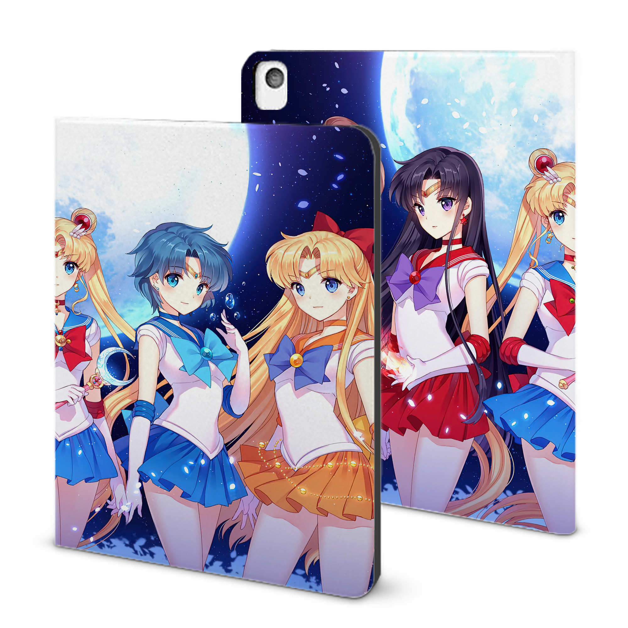 （画像用） 美少女戦士セーラームーン Sailor Moon IPadケース ペンホルダー付き ブックスタイルデザイン